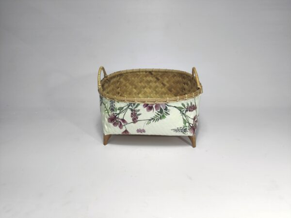 Bamboo Vine Blossom Storage Basket