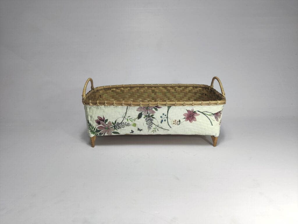 Bamboo Vine Blossom Storage Basket